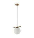 Pendant lamps spheres - Italux Merseta Pendant Antique Bronze 1xE14 40W PND-463321L-BRO+W - product 2