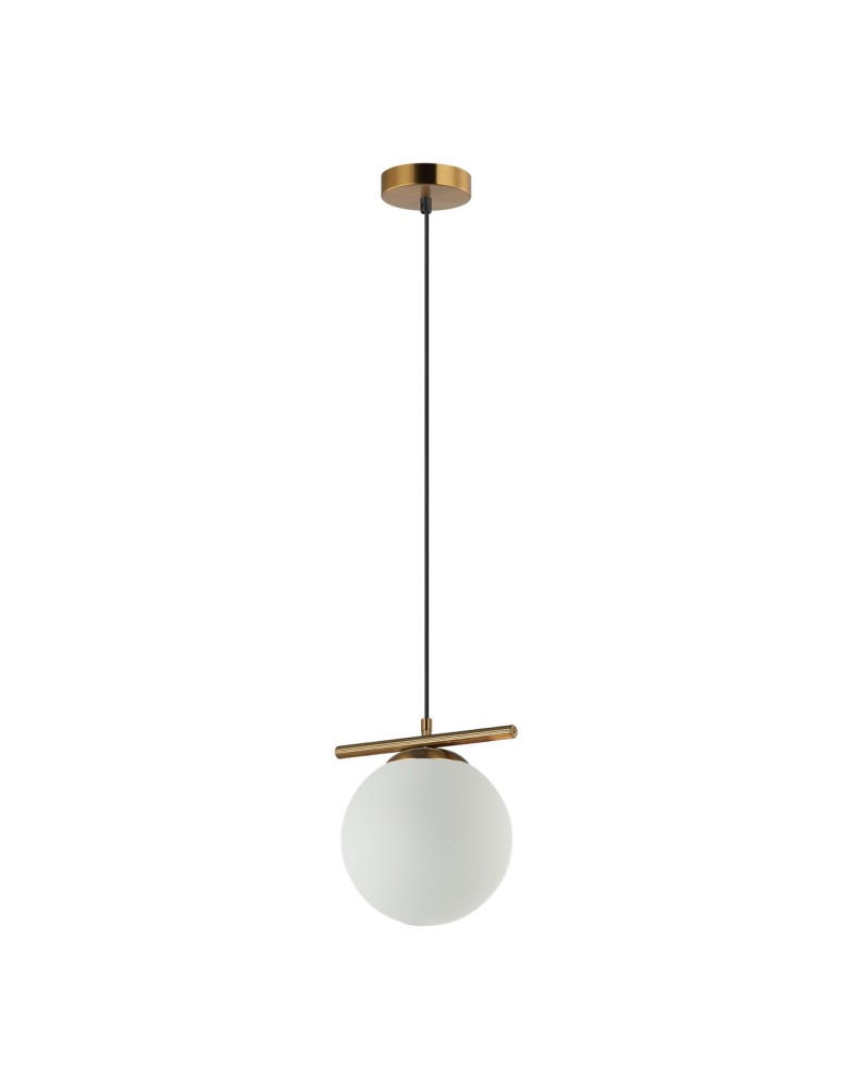 Pendant lamps spheres - Italux Merseta Pendant Antique Bronze 1xE14 40W PND-463321L-BRO+W - product kolory-swiatla.pl 2