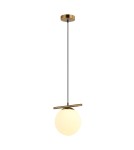 Pendant lamps spheres - Italux Merseta Pendant Antique Bronze 1xE14 40W PND-463321L-BRO+W - product 1