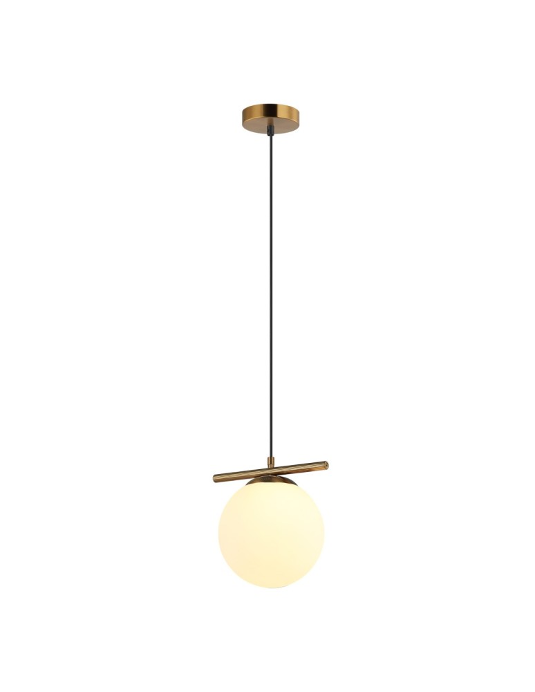 Pendant lamps spheres - Italux Merseta Pendant Antique Bronze 1xE14 40W PND-463321L-BRO+W - product kolory-swiatla.pl 1