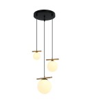 Triple pendant lamps - Italux Merseta Pendant Antique Bronze 3xE14, G9 E14 40W + G9 25W PND-463323A-BRO+W - product 1