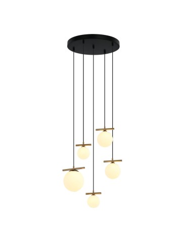 Italux Merseta Pendant Antique Bronze 5xE14, G9 E14 40W + G9 25W PND-463325A-BRO+W