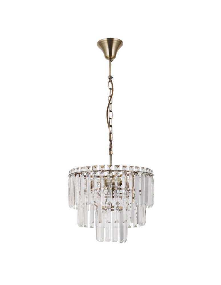 Chandeliers - Italux Buena Pendant Bronze Antique 4xE14 40W PND-22320-4-ABR - product kolory-swiatla.pl 2