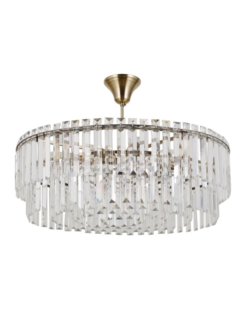 Chandeliers - Italux Buena Pendant Antique Bronze 8xE14 40W PND-22320-8-ABR - product kolory-swiatla.pl 1