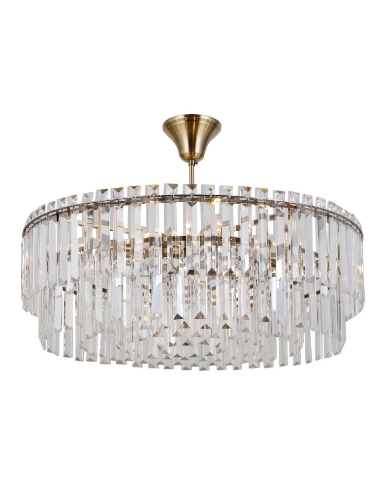 Chandeliers - Italux Buena Pendant Antique Bronze 8xE14 40W PND-22320-8-ABR - product kolory-swiatla.pl 2