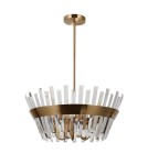 Chandeliers - Italux Altoya Pendant Honey Brass 5xE14 40W PND-22450-5A-HBR - product 2