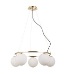 Pendant lamps spheres - Italux Larosa Pendant Antique Bronze 5xE27 5W PND-33453-5-ABR - product 2