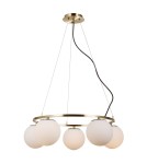Pendant lamps spheres - Italux Larosa Pendant Antique Bronze 5xE27 5W PND-33453-5-ABR - product 1