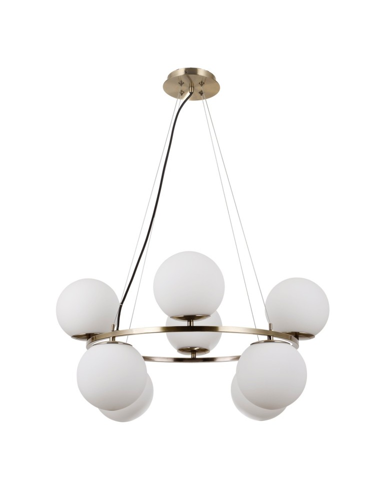 Pendant lamps spheres - Italux Larosa Pendant Antique Bronze 8xE27 5W PND-33453-4-4-ABR - product kolory-swiatla.pl 2