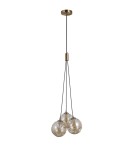 Triple pendant lamps - Italux Perlos Pendant Honey Brass 3xG9 5W PND-54456-3-HB-AMB - product 1