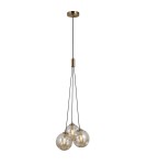 Triple pendant lamps - Italux Perlos Pendant Honey Brass 3xG9 5W PND-54456-3-HB-AMB - product 2