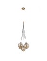Italux Perlos Pendant Honey Brass 5xG9 5W PND-54456-5-HB-AMB