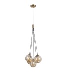 Pendant lamps spheres - Italux Perlos Pendant Honey Brass 5xG9 5W PND-54456-5-HB-AMB - product 2