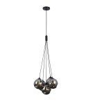 Pendant lamps spheres - Italux Perlos Pendant Black matte 5xG9 5W PND-54456-5A-HB-SMG - product 2
