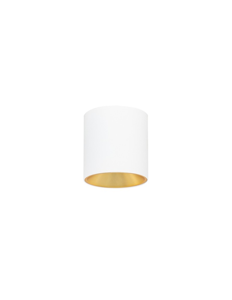 LED ceiling luminaires - Italux Altisma Surface-mounted White matt, gold interior 1xLED 10W 3000K CLN-6677-75-WH-GD-3K - product kolory-swiatla.pl 3