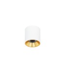 LED ceiling luminaires - Italux Altisma Surface-mounted White matt, gold interior 1xLED 10W 3000K CLN-6677-75-WH-GD-3K - product 1