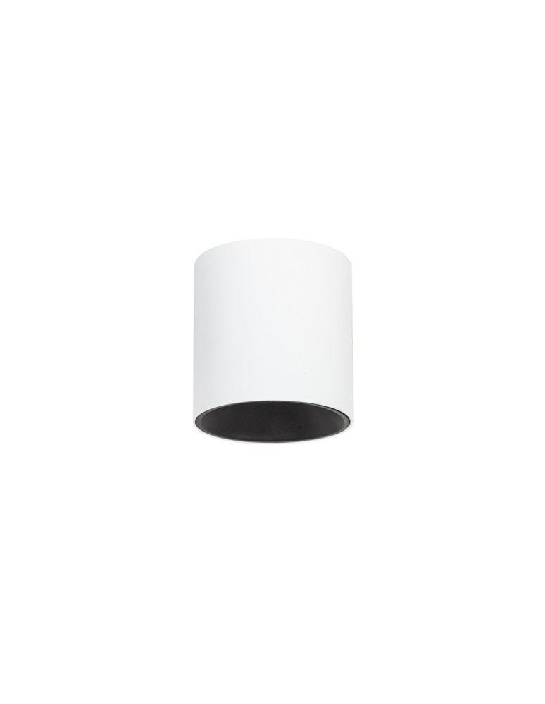LED ceiling luminaires - Italux Altisma Surface-mounted White matt, black interior 1xLED 10W 3000K CLN-6677-75-WH-BL-3K - product kolory-swiatla.pl 3