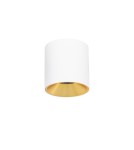 LED ceiling luminaires - Italux Altisma Surface-mounted White matt, gold interior 1xLED 15W 3000K CLN-6677-95-WH-GD-3K - product 3