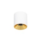 LED ceiling luminaires - Italux Altisma Surface-mounted White matt, gold interior 1xLED 15W 3000K CLN-6677-95-WH-GD-3K - product 1