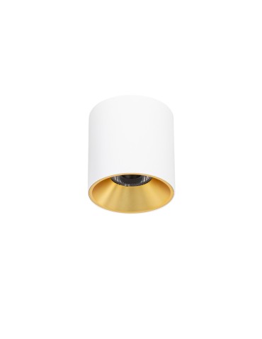 Italux Altisma Surface-mounted White matt, gold interior 1xLED 15W 3000K CLN-6677-95-WH-GD-3K