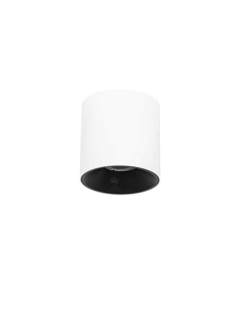 LED ceiling luminaires - Italux Altisma Surface-mounted White matt, black interior 1xLED 15W 3000K CLN-6677-95-WH-BL-3K - product kolory-swiatla.pl 2