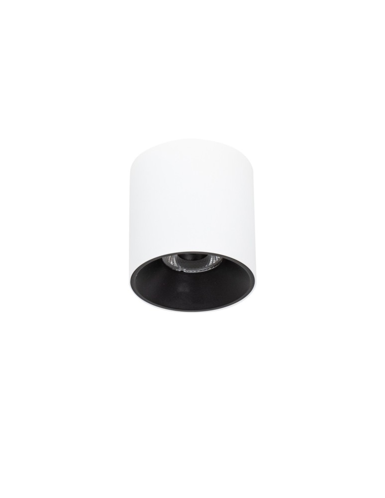 LED ceiling luminaires - Italux Altisma Surface-mounted White matt, black interior 1xLED 15W 3000K CLN-6677-95-WH-BL-3K - product kolory-swiatla.pl 1