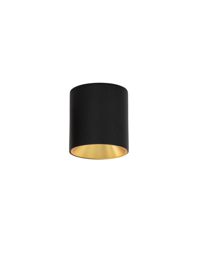 LED ceiling luminaires - Italux Altisma Surface-mounted Black matt 1xLED 10W 3000K CLN-6677-75-BL-GD-3K - product kolory-swiatla.pl 2