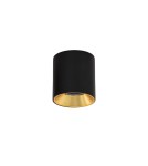LED ceiling luminaires - Italux Altisma Surface-mounted Black matt 1xLED 10W 3000K CLN-6677-75-BL-GD-3K - product 3