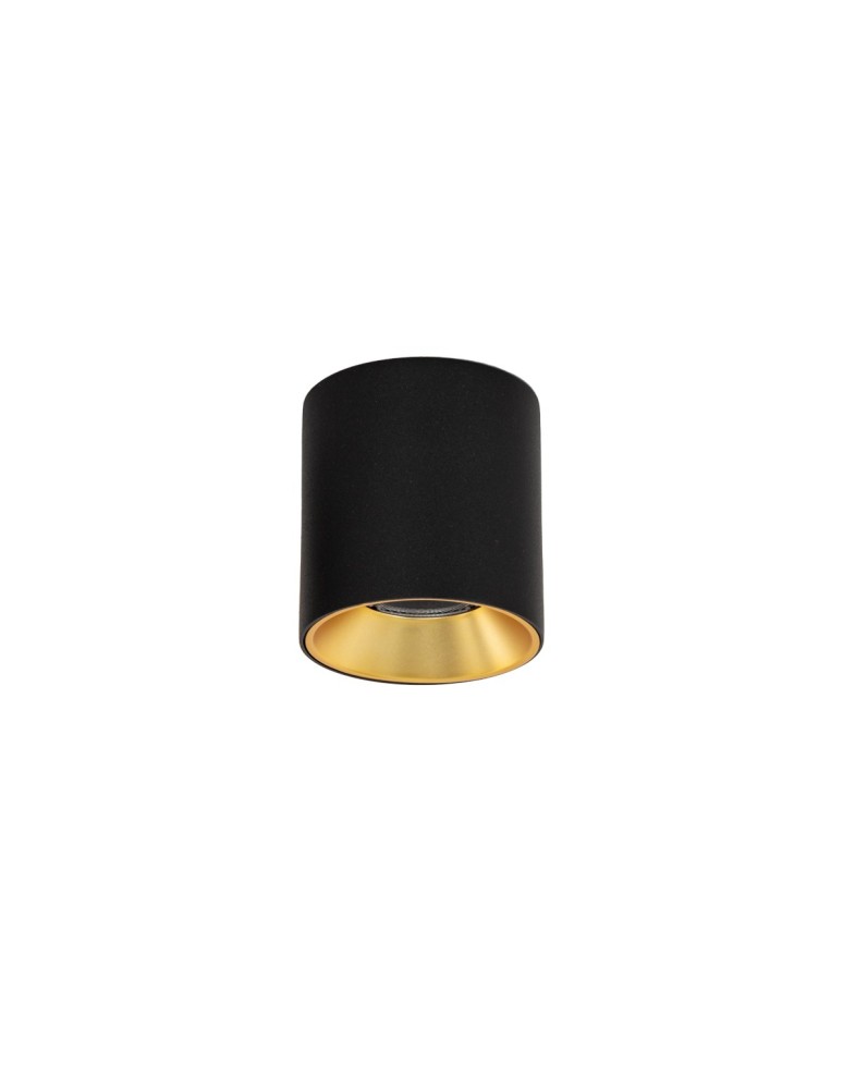 LED ceiling luminaires - Italux Altisma Surface-mounted Black matt 1xLED 10W 3000K CLN-6677-75-BL-GD-3K - product kolory-swiatla.pl 3