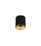 LED ceiling luminaires - Italux Altisma Surface-mounted Black matt 1xLED 10W 3000K CLN-6677-75-BL-GD-3K - product 1