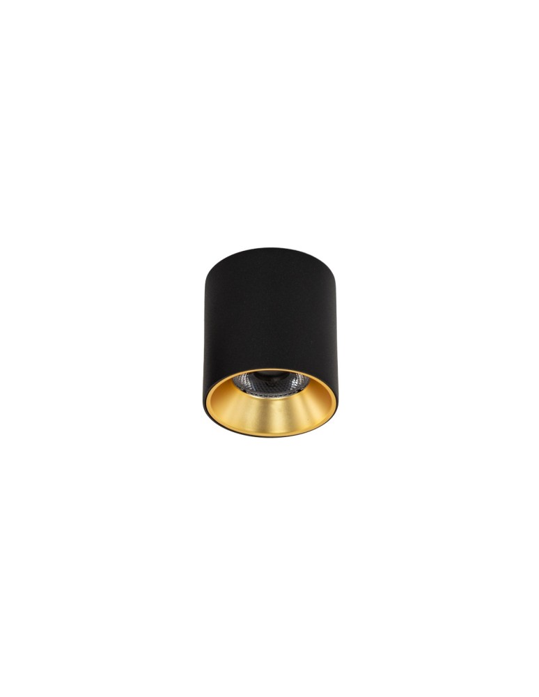 LED ceiling luminaires - Italux Altisma Surface-mounted Black matt 1xLED 10W 3000K CLN-6677-75-BL-GD-3K - product kolory-swiatla.pl 1