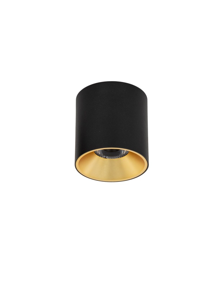 LED ceiling luminaires - Italux Altisma Surface-mounted White matt, gold interior 1xLED 15W 3000K CLN-6677-95-BL-GD-3K - product kolory-swiatla.pl 1