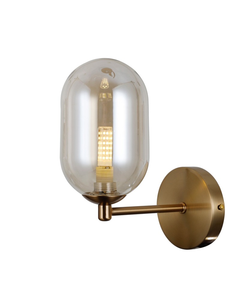 Wall lamps - Italux Perano Wall lamp Antique bronze 1xG9 5W WL-4215-1-HBR - product kolory-swiatla.pl 1