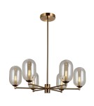 Chandeliers - Italux Perano Pendant Antique Bronze 6xG9 5W PND-4215-6-HBR - product 1