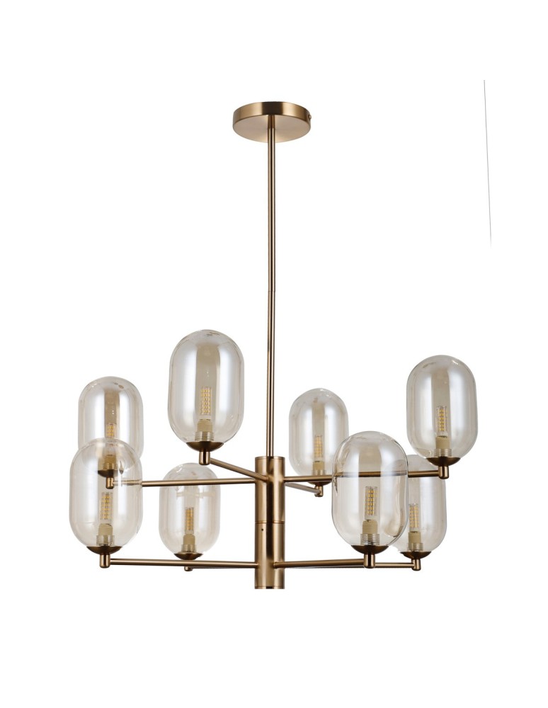 Chandeliers - Italux Perano Pendant Antique Bronze 8xG9 5W PND-4215-8-HBR - product kolory-swiatla.pl 2