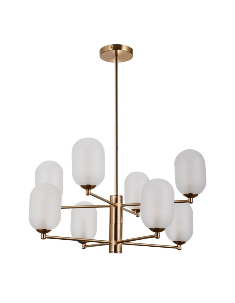 Chandeliers - Italux Perano Pendant Antique Bronze 8xG9 5W PND-4215-8A-HBR-SAT - product kolory-swiatla.pl 2