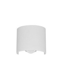 Italux Ortelo Zewnętrzna Ścienna Biały piaskowany IP54 2xLED 2W 3000K OWL-6650-1-WH-3K