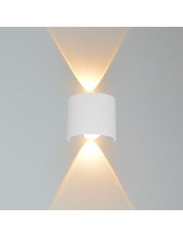 Italux Ortelo Zewnętrzna Ścienna Biały piaskowany IP54 2xLED 2W 3000K OWL-6650-1-WH-3K - produkt 2