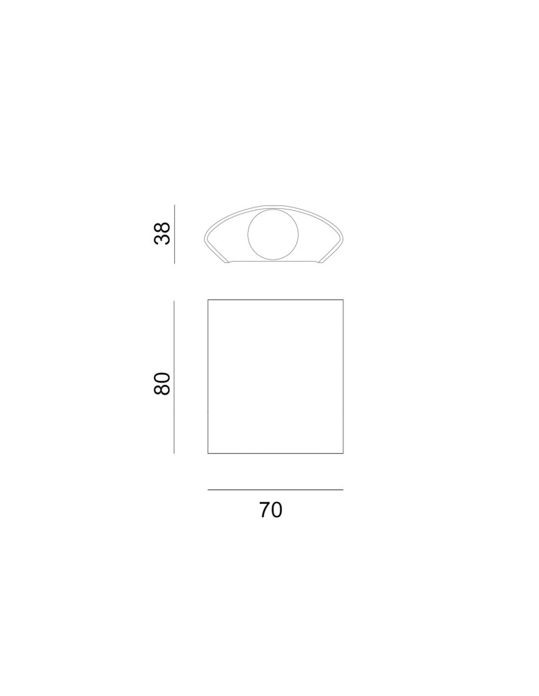 Outdoor wall lamps - Italux Ortelo Outdoor Wall Mounted White Sandblasted IP54 2xLED 2W 3000K OWL-6650-1-WH-3K - product kolory-swiatla.pl 3