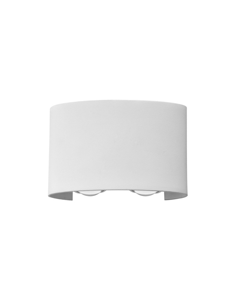 Outdoor wall lamps - Italux Ortelo Outdoor Wall Mounted White Sandblasted IP54 4xLED 4W 3000K OWL-6650-2-WH-3K - product kolory-swiatla.pl 1
