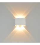 Outdoor wall lamps - Italux Ortelo Outdoor Wall Mounted White Sandblasted IP54 4xLED 4W 3000K OWL-6650-2-WH-3K - product 2