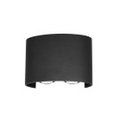 Outdoor wall lamps - Italux Ortelo Outdoor Wall Mounted Black Sandblasted IP54 4xLED 4W 3000K OWL-451-2-BL - product 1