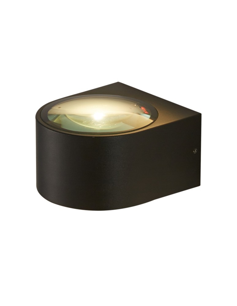 Outdoor wall lamps - Italux Pesaro 3K Outdoor Wall Mounted Black Sandblasted IP54 1xLED 5W 3000K OWL-8081-3K - product kolory-swiatla.pl 1