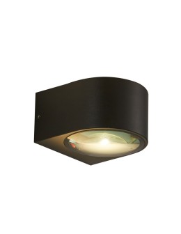 Italux Pesaro 3K Outdoor Wall Mounted Black Sandblasted IP54 2xLED 10W 3000K OWL-8082-3K