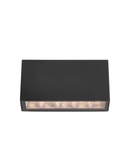 Italux Forli 4K Zewnętrzna Natynkowa Czarny piaskowany IP54 5xLED 5W 4000K OWL-2015-4K