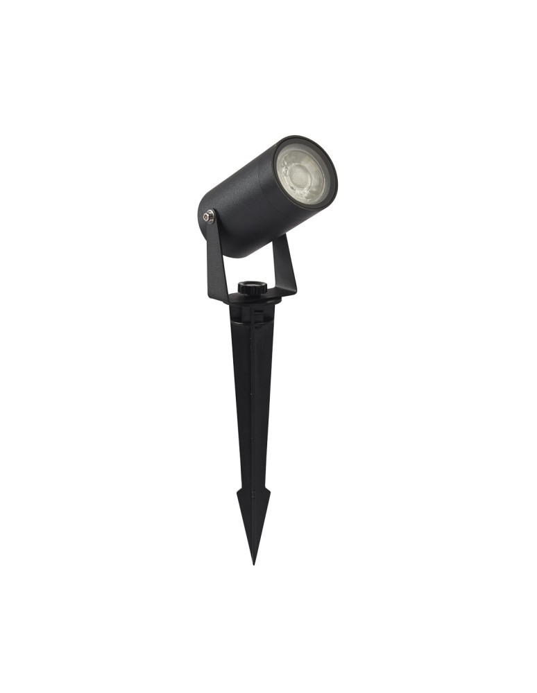 Garden lamps driven into the ground (with wedge) - Italux Urbino Outdoor Ground Black Sandblasted IP65 1xGU10 20W OSPL-7125-GU10. - product kolory-swiatla.pl 2