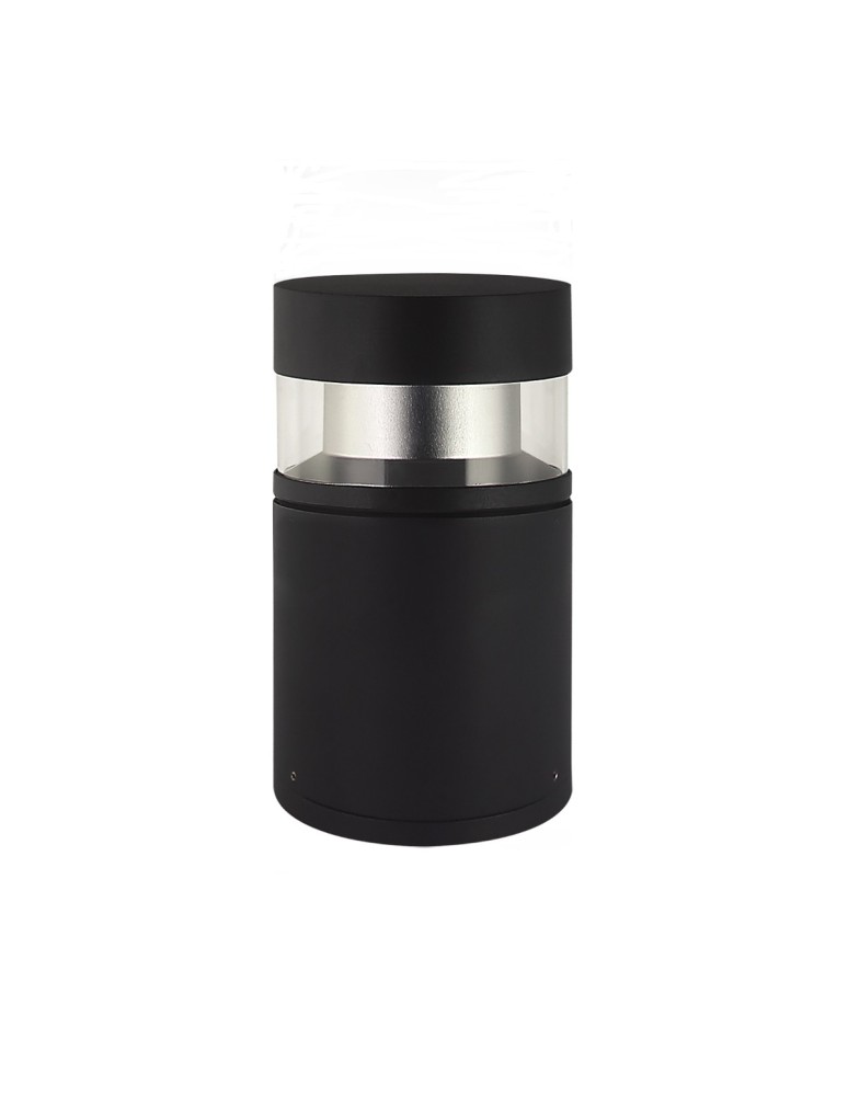 Standing garden lamps - Italux Marcon 4K Outdoor Standing Black Sandblasted IP54 1xLED 12W 4000K OFL-6552-25-4K - product kolory-swiatla.pl 2