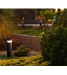 Standing garden lamps - Italux Marcon 3K Outdoor Standing Black Sandblasted IP54 1xLED 12W 3000K OFL-6552-70-3K - product 2