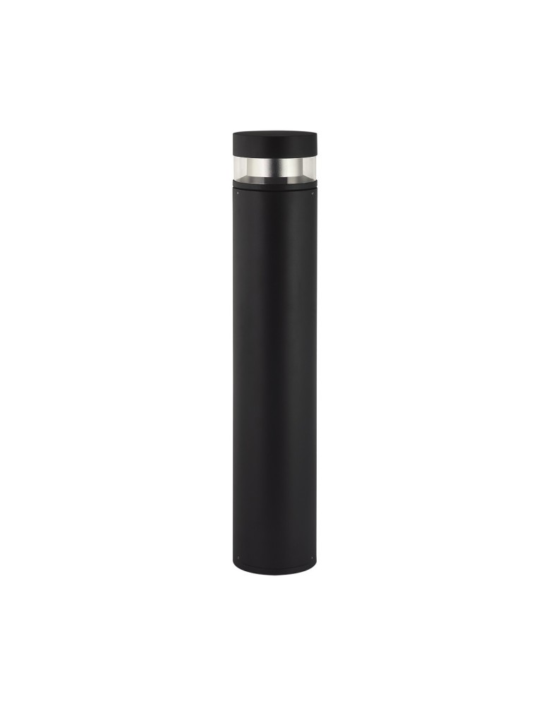 Standing garden lamps - Italux Marcon 3K Outdoor Standing Black Sandblasted IP54 1xLED 12W 3000K OFL-6552-70-3K - product kolory-swiatla.pl 3