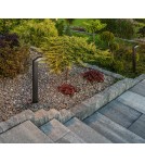 Standing garden lamps - Italux Mira 3K Outdoor Standing Black Sandblasted IP54 1xLED 12W 3000K OFL-7014-3K - product 2